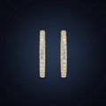 Aretes aro 10K - frontal