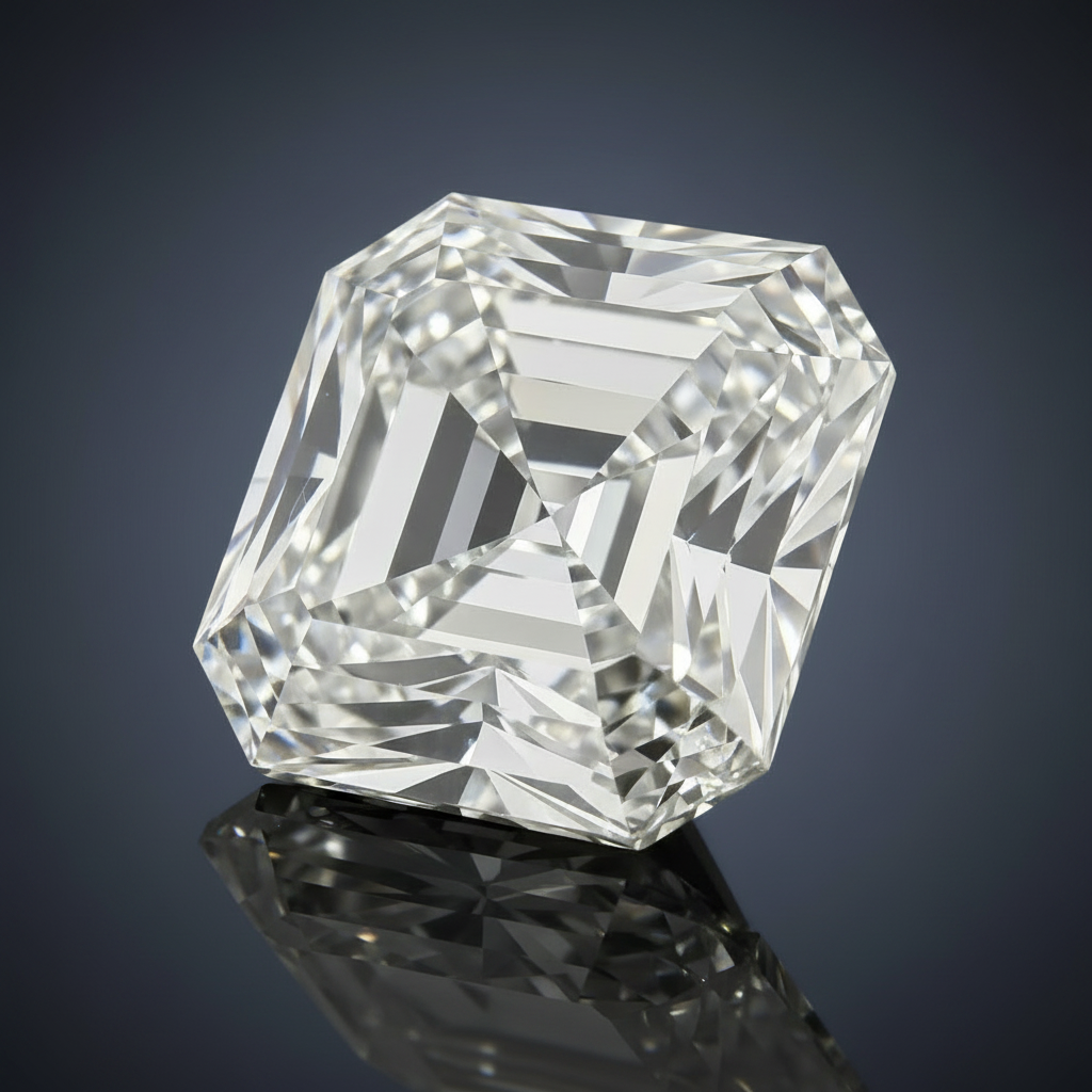 Diament Laboratoryjny Asscher | Kolor D | VVS2 | Certyfikat IGI