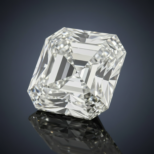Diament Laboratoryjny Asscher | Kolor D | VVS2 | Certyfikat IGI