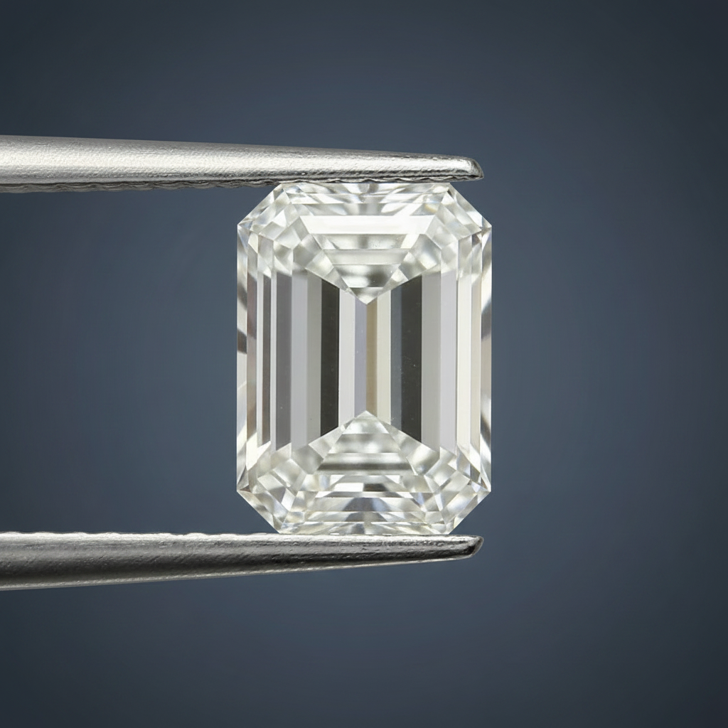 Diament Laboratoryjny Szmaragdowy | Kolor D | VVS2 | Certyfikat IGI