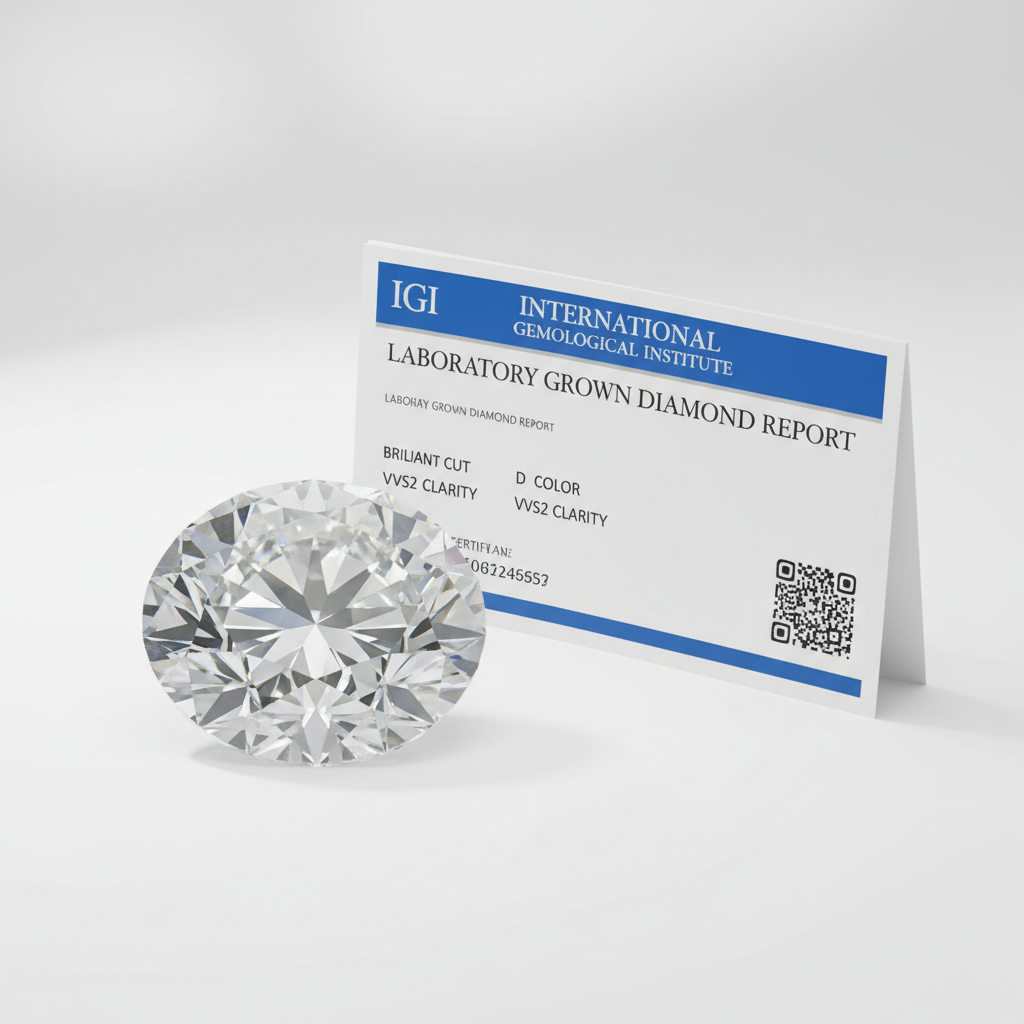 Diamante de laboratorio con certificado IGI