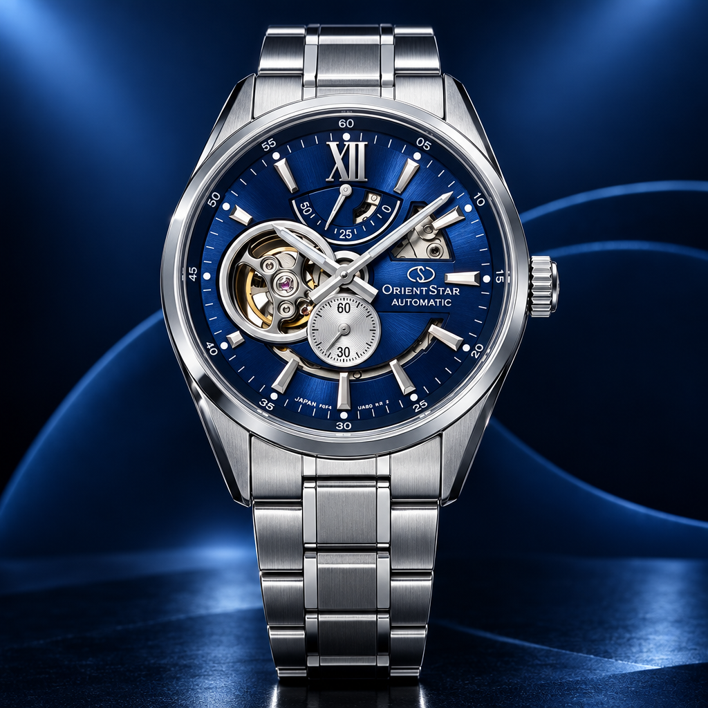 Orient Star Semi-Skeleton — widok frontalny