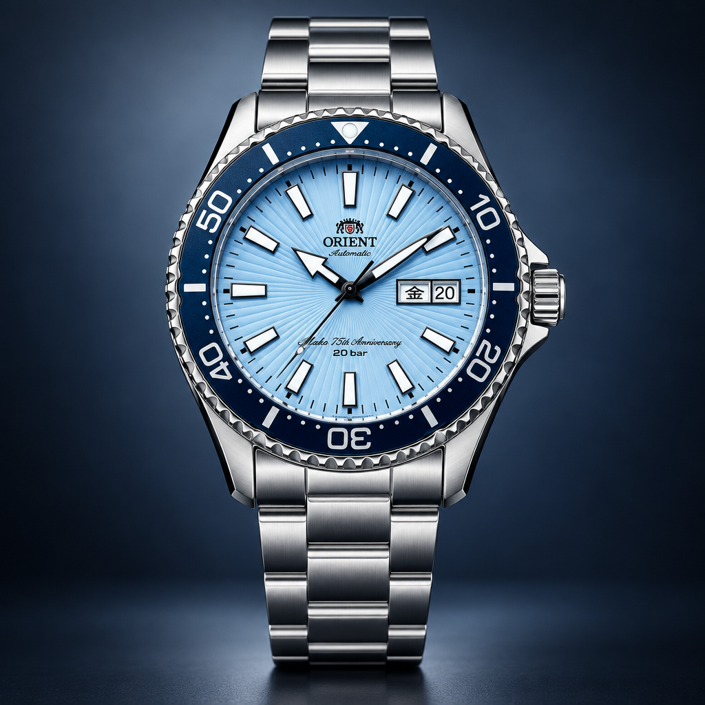 Orient Mako 75th Anniversary - vista frontal completa