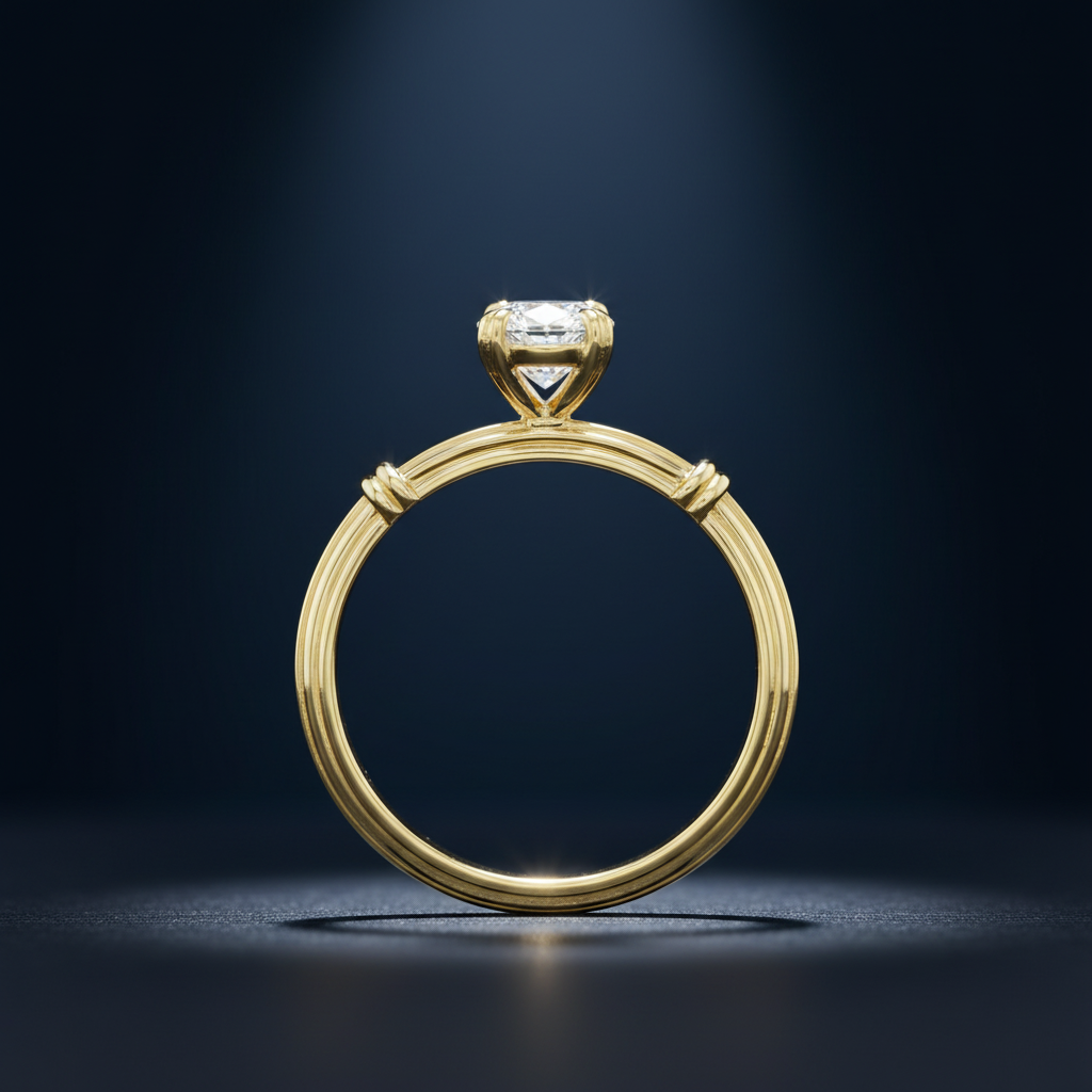 Oval decorativo 10K - perfil