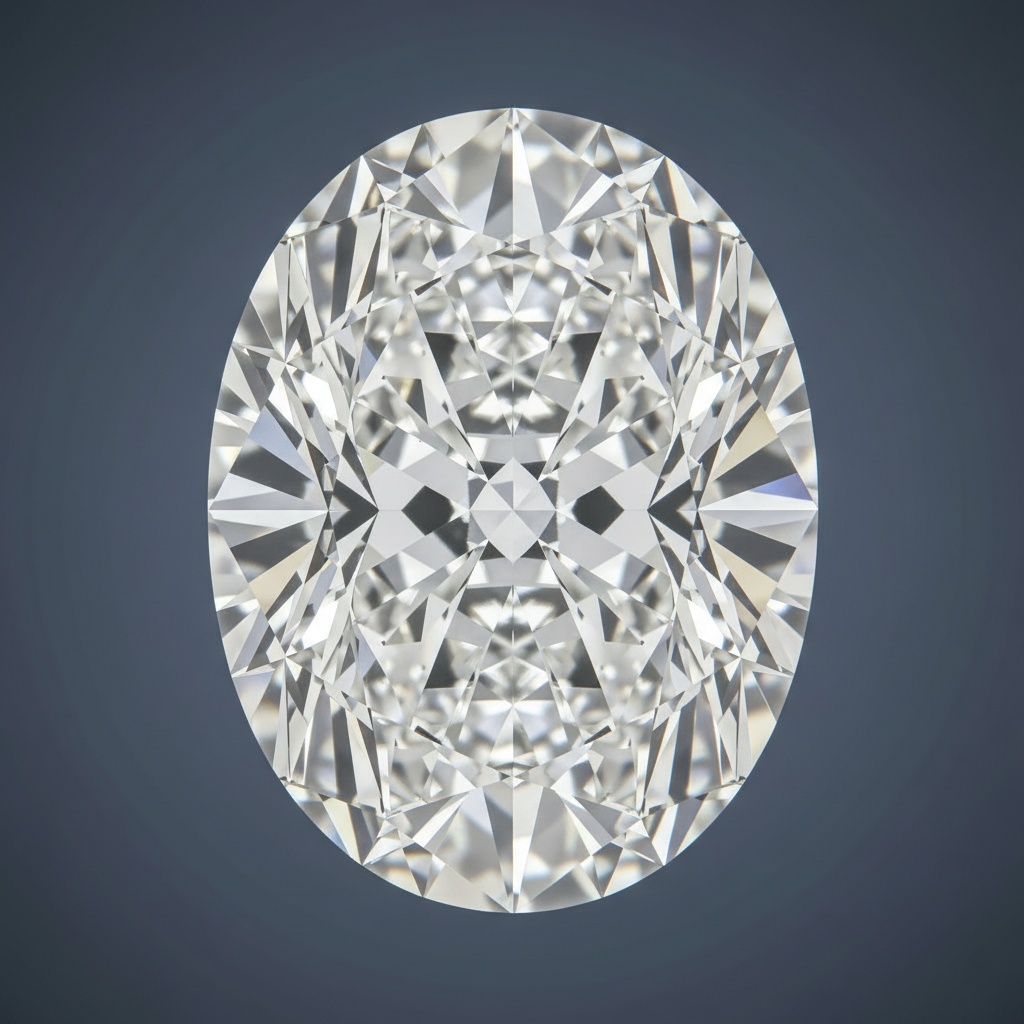 Diament Laboratoryjny Owalny | Kolor D | VVS2 | Certyfikat IGI