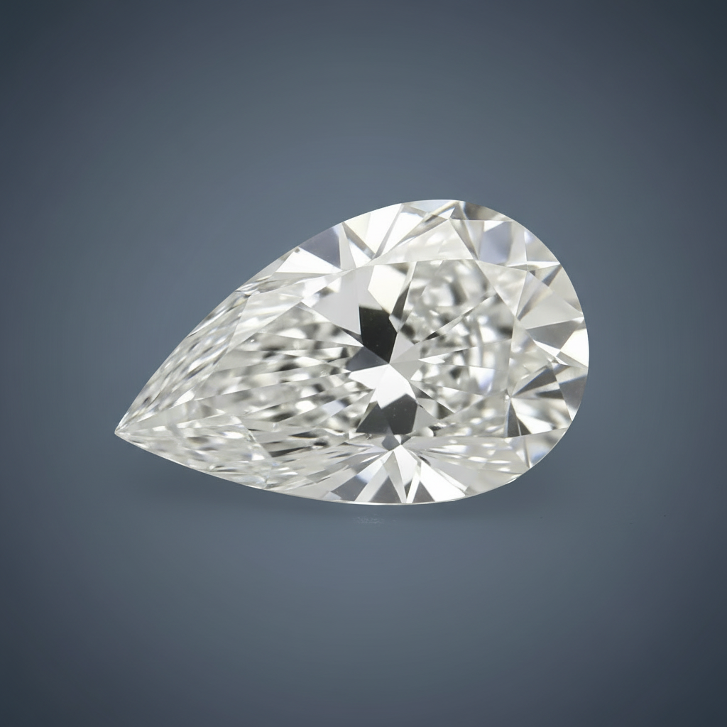 Diament Laboratoryjny Gruszka | Kolor D | VVS2 | Certyfikat IGI