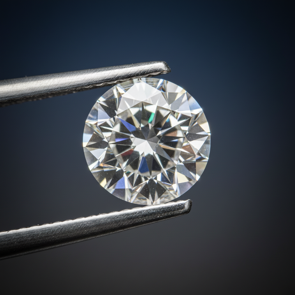 Diament Laboratoryjny Okrągły | Kolor D | VVS2 | Certyfikat IGI